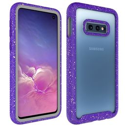 Voor Samsung Note 10 PRO A10E A20E A50 A20 A30 S10 E S9 Plus J3 J7 2018 Hybride Combo PC TPU Clear Transparent Defender Telefoonhoesjes 6 Kleuren