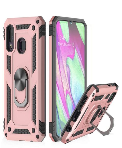 Pour Samsung S20 Plus A20S A51 A21 iPhone 12 Pro Max 2019 Rotation Ring Bracket Magnet Car Téléphone Téléphone Couvercle de support Case1909668