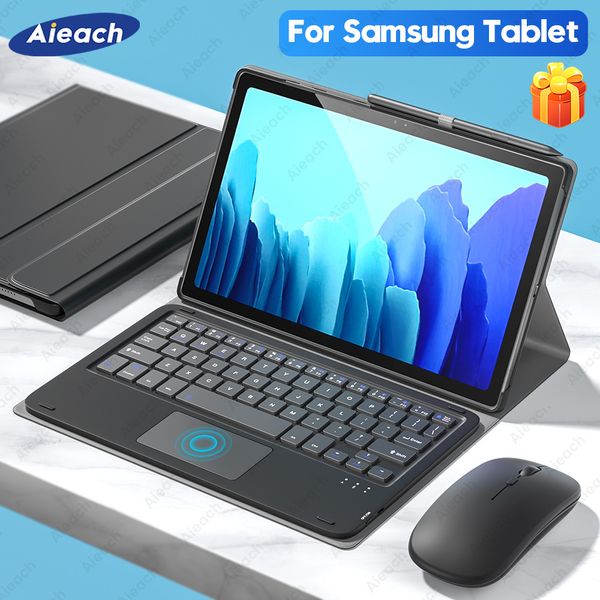 Para Samsung Tab A7 funda con teclado para Samsung Galaxy Tab S6 Lite S7 S5e S4 A 10,1 2019 A 2018 funda española