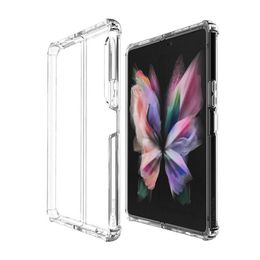 Para Samsung Z Fold 3 5G Bumper Clear Case Hard arylic Protector Phone Cover galaxy z flip 3 S21 Ultra S22 Plus a prueba de golpes