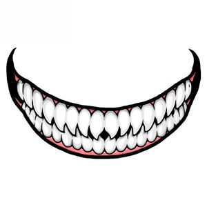 Pour Scary Devil Tooth Casque de voiture Stickers de voiture RV JDM Décalque Camper Moto-Étanche Van Funny Voiture Assessoires 13cm