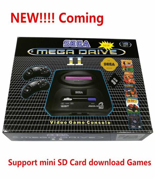 Pour la version SEGA PAL, console de jeu intégrée à 9 jeux, prise en charge de la carte Mini SD, 8 Go de téléchargement, cartouche de jeux, console vidéo MD2 TV 16bit5980274