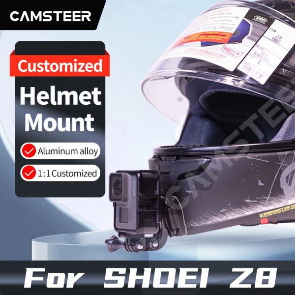 Para Shoei Z8 NXR2 Motorcycle Helmet Mount para GoPro Hero 11 10 9 Insta360 One X3 X2 RS Akaso Yi Accesorios de cámara deportiva