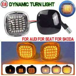 Pour Skoda Fabia Octavia Mk1 Mk2 Roomster Rapid NH3 LED Turn Signal Signal Marker Light Sequential Lampe For Audi Seat Ibiza