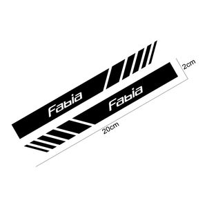 Voor Skoda Octavia 2 Fabia Scala Superb Citigo Karoq Kamiq Kodiaq Rapid Roomster Car Rearview Mirror Stickers Decor Accessories