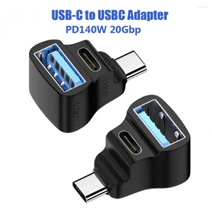 Pour STEAM DECK 1 à 2 USB C mâle A adaptateur femelle 100W connecteur 8K 60HZ 180 degrés en forme de U