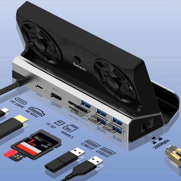 Support de Station d'accueil dédié pour Console de jeu Steam Deck, support de Base de combat, extension de distributeur USB PD