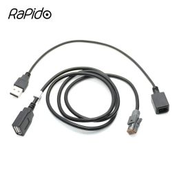 Voor Subaru BRZ Outback CAR AUX Audio Input Media Data Draadplug naar USB -kabeladapter 4 -pin plugconector voor Suzuki Vitara