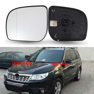 Para Subaru Forester 2011 2012, accesorios para coche, espejos retrovisores exteriores, lentes para puerta, espejo retrovisor con calefacción