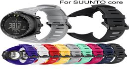 Pour Suunto Core FrontierClassic Soft Silicone Bracelet Remplacement Sobre pour Suunto Core Smart Watch Accessoires 7885004