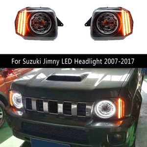 Pour Suzuki Jimny LED Headlight 07-17 Front lampe avant Light Light Drl Dynamic Streater Turn Signal Indicator Headlights