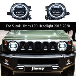 Voor Suzuki Jimny LED Koplamp 18-20 Auto Accessoires Hoofd Lamp DRL Dagrijverlichting Streamer Richtingaanwijzer auto-onderdelen