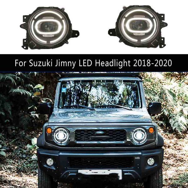 Pour Suzuki Jimny phare LED ensemble 18-20 DRL feux diurnes dynamique Streamer clignotant lampe frontale pièces d'auto