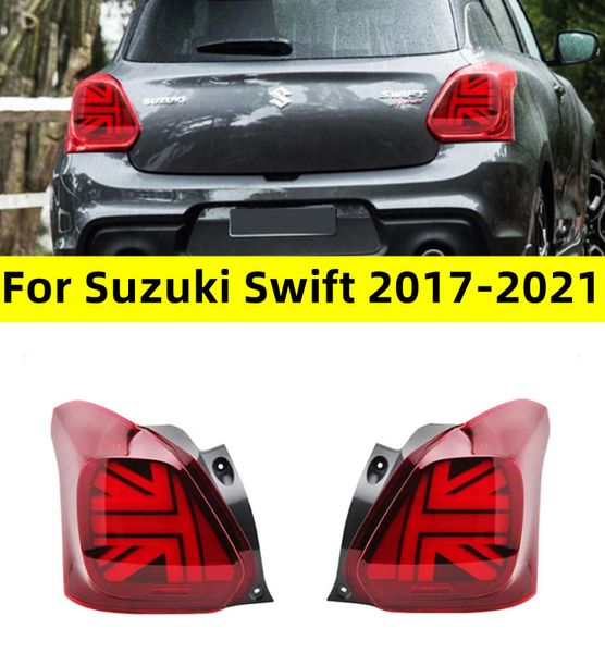 Pour Suzuki Swift 20 17-20 21 LED feu arrière de conduite feu stop Signal lampe d'avertissement voiture assemblage feux arrière