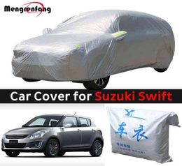 Pour Suzuki Swift bâche de voiture extérieur pare-soleil pluie neige poussière résistant au gel couverture AntiUV H2204256747613