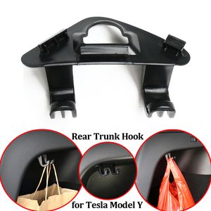 Voor Tesla Model Y Achterste Trunk Hook Bruidaarszak Hanger Creative Storage Organisatoren Hangende Umbrella Car Interior Accessories 2022