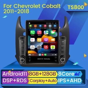 Voor Tesla-stijl speler Android 11 Car DVD GPS BT Multimedia Radio Video Navigation voor Chev Cobalt 2011 2013-2018