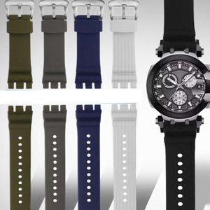 Pour Tissot 1853 Racing Series T115417A accessoires de montre en caoutchouc pour hommes T115427 chaîne de montre en Silicone 22mm bracelet de montre étanche