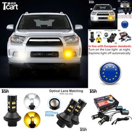 Voor Toyota 4Runner Day Time Running Light Turn Turn Signal Car LED DRL Accessories 2009-2013