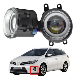 Voor Toyota Auris (_E18_) 2012-2018 Mistlamp LED DRL Styling Lens Angel Eye Auto Accessoires Koplampen Hoge kwaliteit