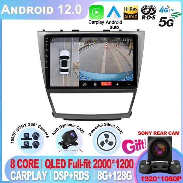 Pour Toyota Camry 40 2006-2011 10.1 pouces 1280*720 Android 12.0 sur DVD Mobile dengan GPS 4G WIFI BT Radio Stéréo Car-play-5