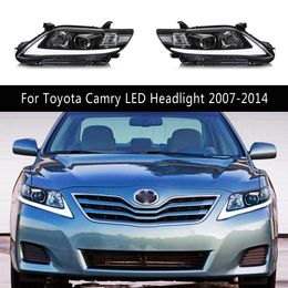 Voor Toyota Camry LED Koplamp 07-14 Auto Accessoires DRL Dagrijverlichting Streamer Richtingaanwijzer Auto-onderdelen voorlamp