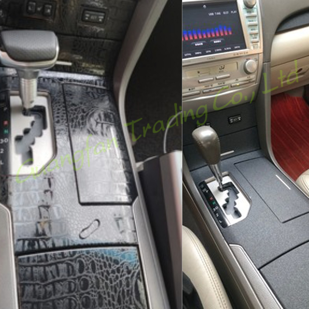 Pour Toyota Camry XV40 2006-2011 voiture-style 3D/5D en Fiber de carbone voiture intérieur Center Console changement de couleur moulage autocollant décalcomanies