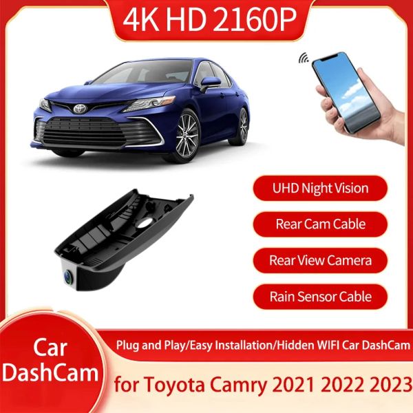 Para Toyota Camry XV70 70 2021 2022 2023 DVR enchufe y reproducción de la cámara de conducción de la cámara de grabación Grabación de la cámara Dash Accesorios automáticos para automóvil