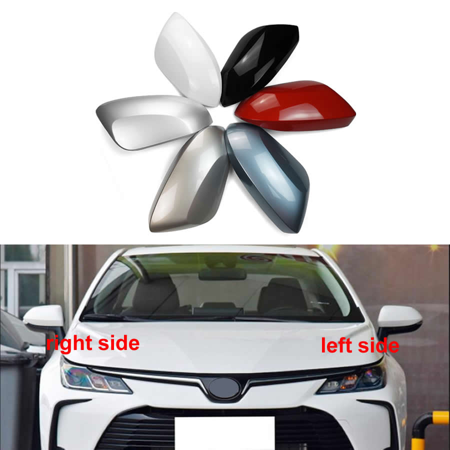 Para toyota corolla 2019-2023 acessórios do carro espelhos retrovisores capa espelho retrovisor concha cor pintada