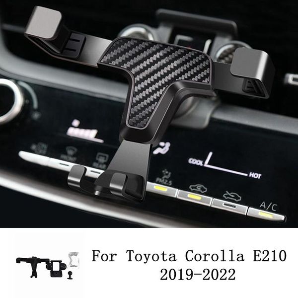 Pour Toyota Corolla E210 2019 2020 2021 support de téléphone de montage d'évent de voiture pour téléphone portable berceau Stable support de téléphone intelligent
