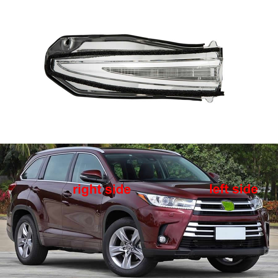 ل Toyota Highlander 2015 2016 2017 - 2021 إكسسوارات السيارات الخارجية Reaceive Mirror Mirror Light Light Light Lamp