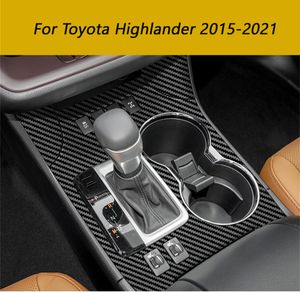 Pour Toyota Highlander 2015-2021 autocollants de voiture auto-adhésifs en Fiber de carbone vinyle autocollants et décalcomanies de voiture accessoires de style de voiture