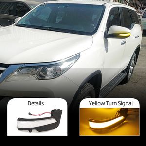 Voor Toyota Hilux Revo Fortuner Innova 2016 - 2021 Zijgoorgave Mirror Indicator LED Dynamic Turn Signal Light Sequential Lamp