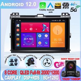 Pour Toyota Land Cruiser Prado 120 LC120 DSP 4G GPS autoradio multimédia lecteur vidéo Autoradio Android Navigation GX470 DVD 2Din-2