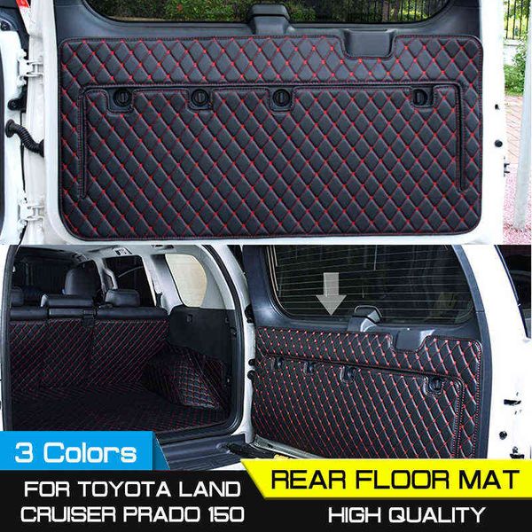 Pour Toyota Land Cruiser Prado 150 2010-2018 Trecte arrière du tronc arrière du tapis de porte de la porte de la porte de la porte de la porte du tapis de boue du tapis de boue