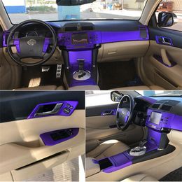 Para Toyota Mark x Reiz 2005-2015, Panel de Control Central Interior, manija de puerta, pegatinas de fibra de carbono, calcomanías, accesorios de estilo de coche