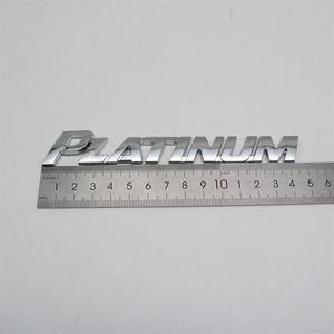 Pour Toyota Platinum Emblème Logo De Voiture 3D Lettre Autocollant Chrome Argent Arrière Tronc Plaque Signalétique Auto Badge Decal192c