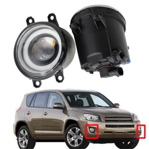 Voor TOYOTA RAV4 2006-2012 2016-2018 Mistlamp Koplamp Hoge Kwaliteit Paar Styling Angel Eye LED Lenslamp