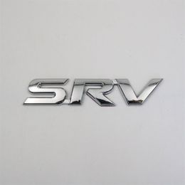 Pour Toyota SRV emblème 3D lettre Chrome argent voiture Badge Logo autocollant276Q