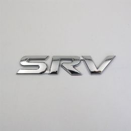 Voor Toyota SRV Embleem 3D Brief Chroom Zilver Auto Badge Logo Sticker267T