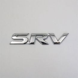 Voor Toyota SRV Embleem 3D Brief Chroom Zilver Auto Badge Logo Sticker315O
