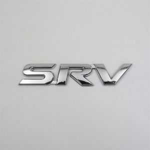 Voor Toyota SRV Embleem 3D Brief Chroom Zilver Auto Badge Logo Sticker228z