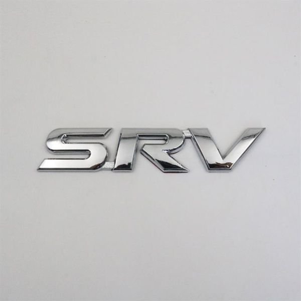 Pour Toyota SRV emblème 3D lettre Chrome argent voiture Badge Logo Sticker315O