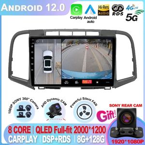 Pour Toyota Venza 2008-2016 QLED DSP Android 12 autoradio intelligent multimédia lecteur vidéo Auto stéréo Navi GPS unité principale