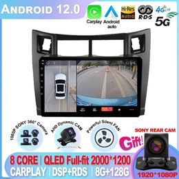 Voor Toyota Yaris 2007 4G+64G 2 Din CarPlay Car Multimedia Player Radio Fascia Car Radio 2005 - 2012 Android GPS Navigator -4