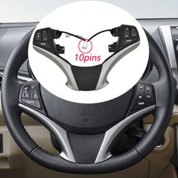 Pour Toyota Yaris 2013-2016 rétro-éclairage bleu commutateur multifonction bouton de volant commande combinée