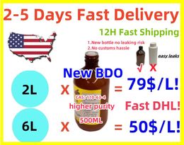 Nueva pureza de BDO más alta para EE. UU. Solo mejor oferta para 99.9% Puridad 1 4-B Glico 14 BDO 14 BDO 14B CAS 110-63-4 1, 4-Diol 1 4-Butanodiol 14B 1,4-Butileno BDO Venta directa de fábrica DHL gratis