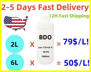 Pour les États-Unis seulement le meilleur accord pour 99,9% PURITY 1 4-B Glycol 14 BDO 14 BDO 14B CAS 110-63-4 1, 4-diol 1 4-butanediol 14b 1,4-butylène BDO Factory Vente directe DHL DIVRAISE GRATUIT