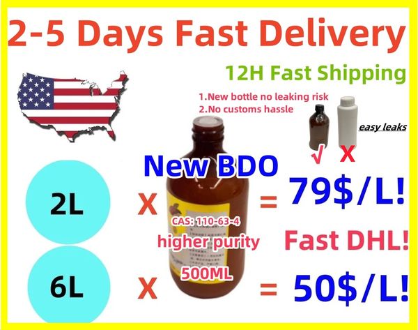 Nouvelle pureté plus élevée BDO pour les États-Unis uniquement le meilleur accord pour 99,9% Pureté 1 4-B Glycol 14 BDO 14 BDO 14B CAS 110-63-4 1, 4-diol 1 4-butanediol 14b 1,4-butylène BDO Vente directe DHL DHL DHL