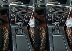 Pour V60 S60 2011-2018 panneau de commande Central intérieur poignée de porte 5D autocollants en Fiber de carbone accessoires de style de voiture 3177614